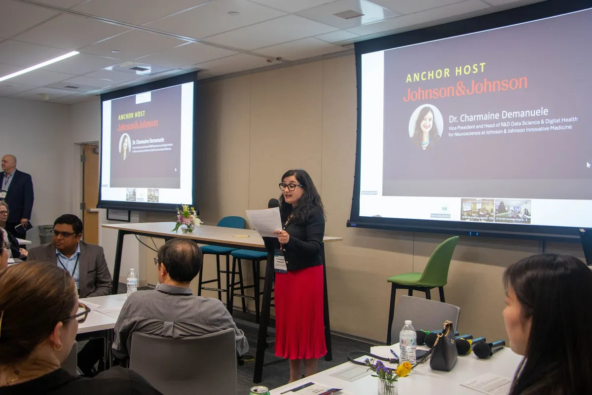 Dr. Charmaine Demanuele of Johnson & Johnson opening Session 1 of the Clinical AI Mastermind