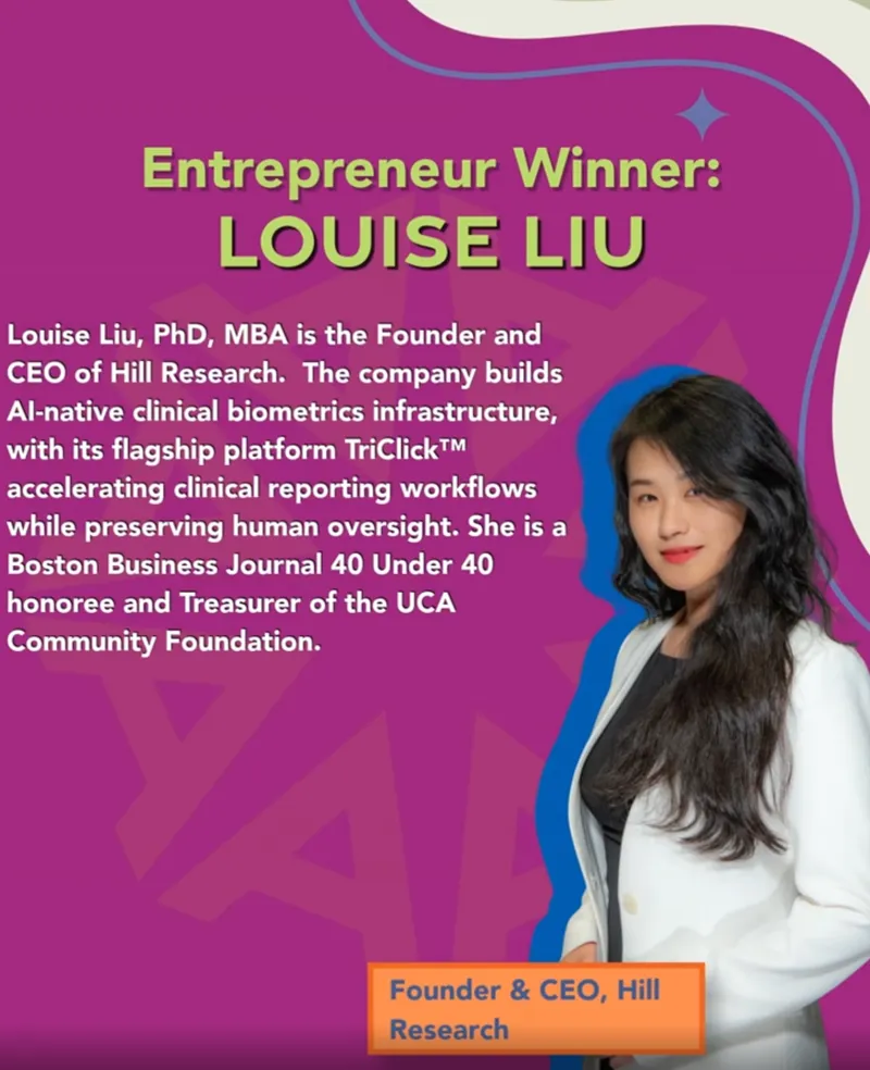 Dr. Louise Liu named 2026 Rising Star Entrepreneur by The Serica Initiative