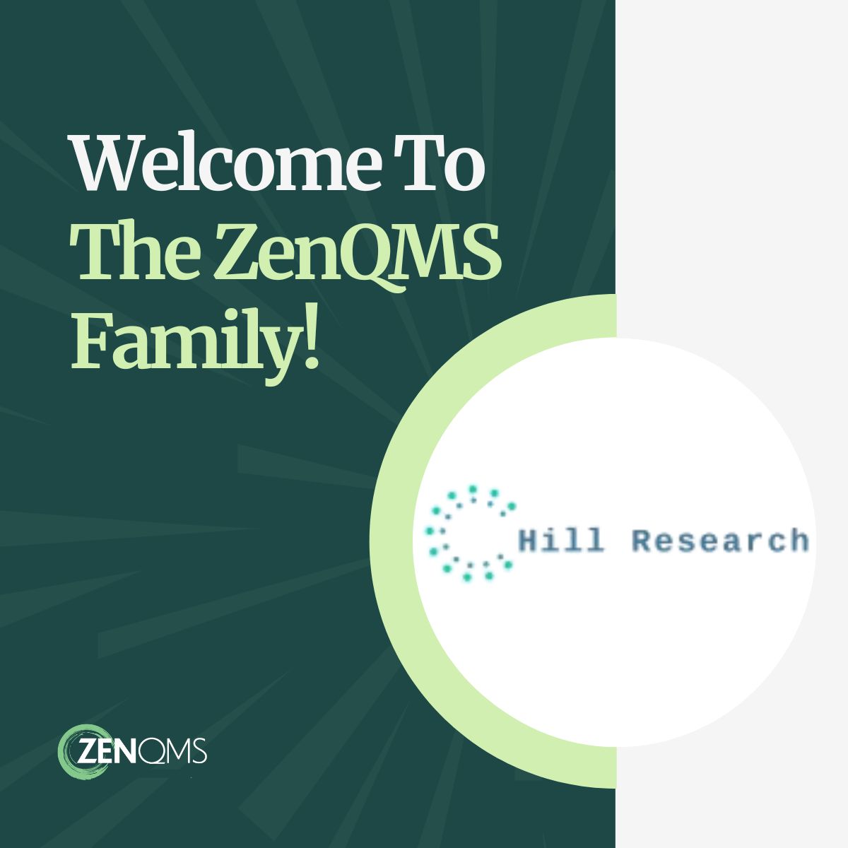 Hill Research Partners with ZenQMS for Enterprise eQMS